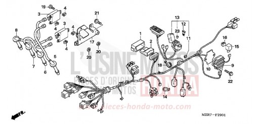 WIRE HARNESS (CBF600N6/NA6) CBF600N6 de 2006